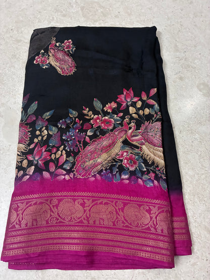 chiffon georgette saree