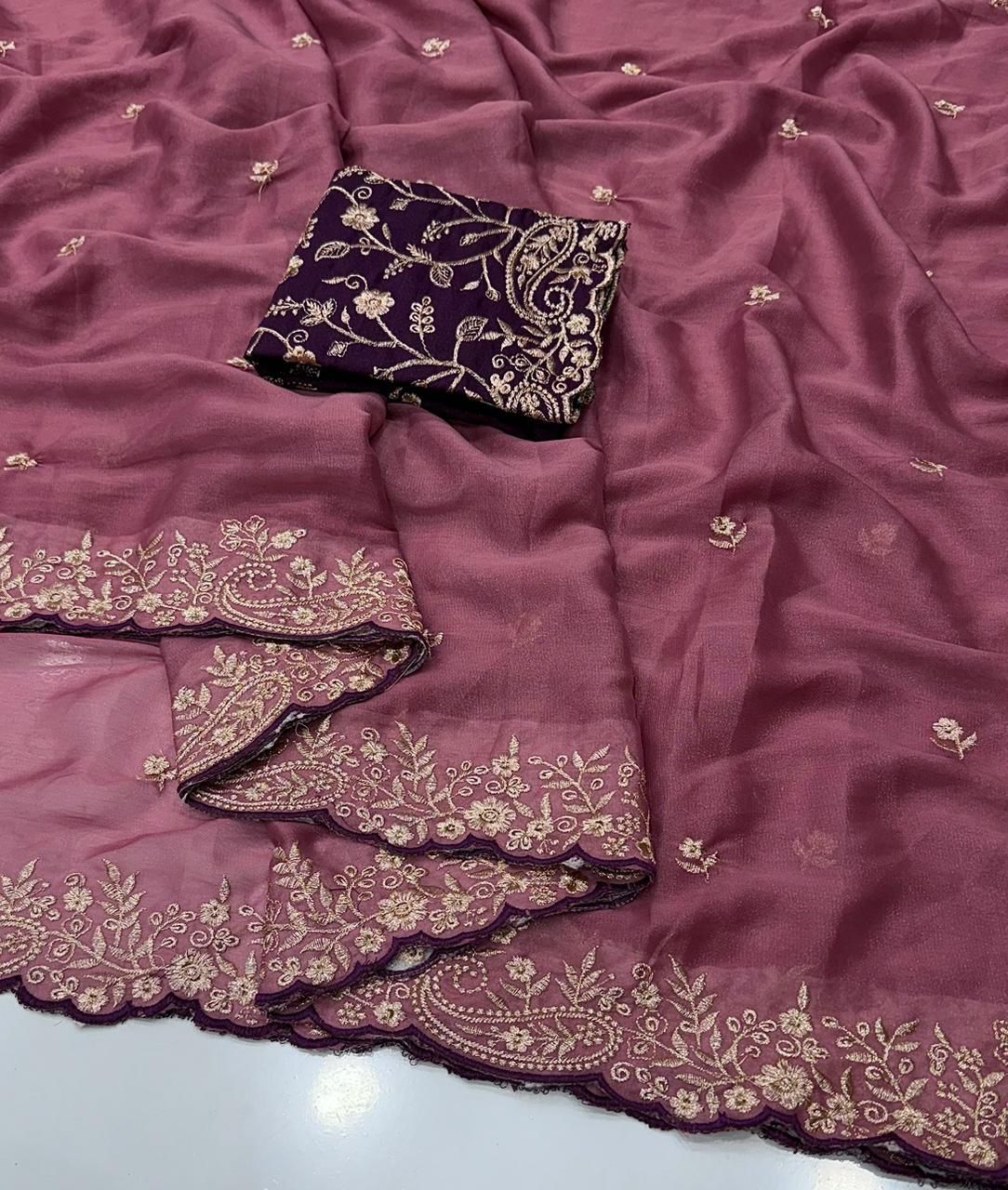 star georgette saree
