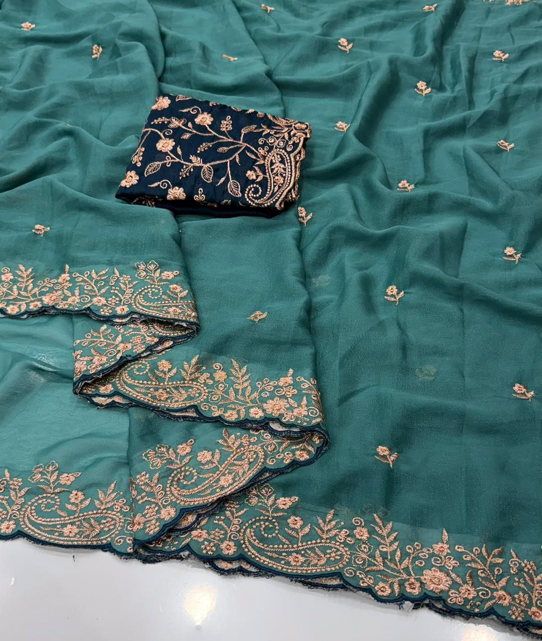 star georgette saree