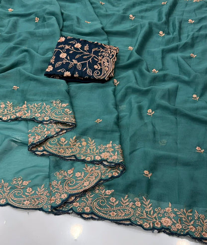 star georgette saree