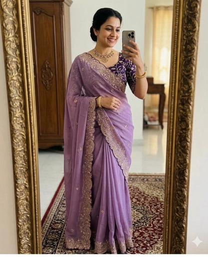 star georgette saree