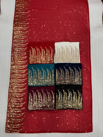 Heavy dual sequence sarees